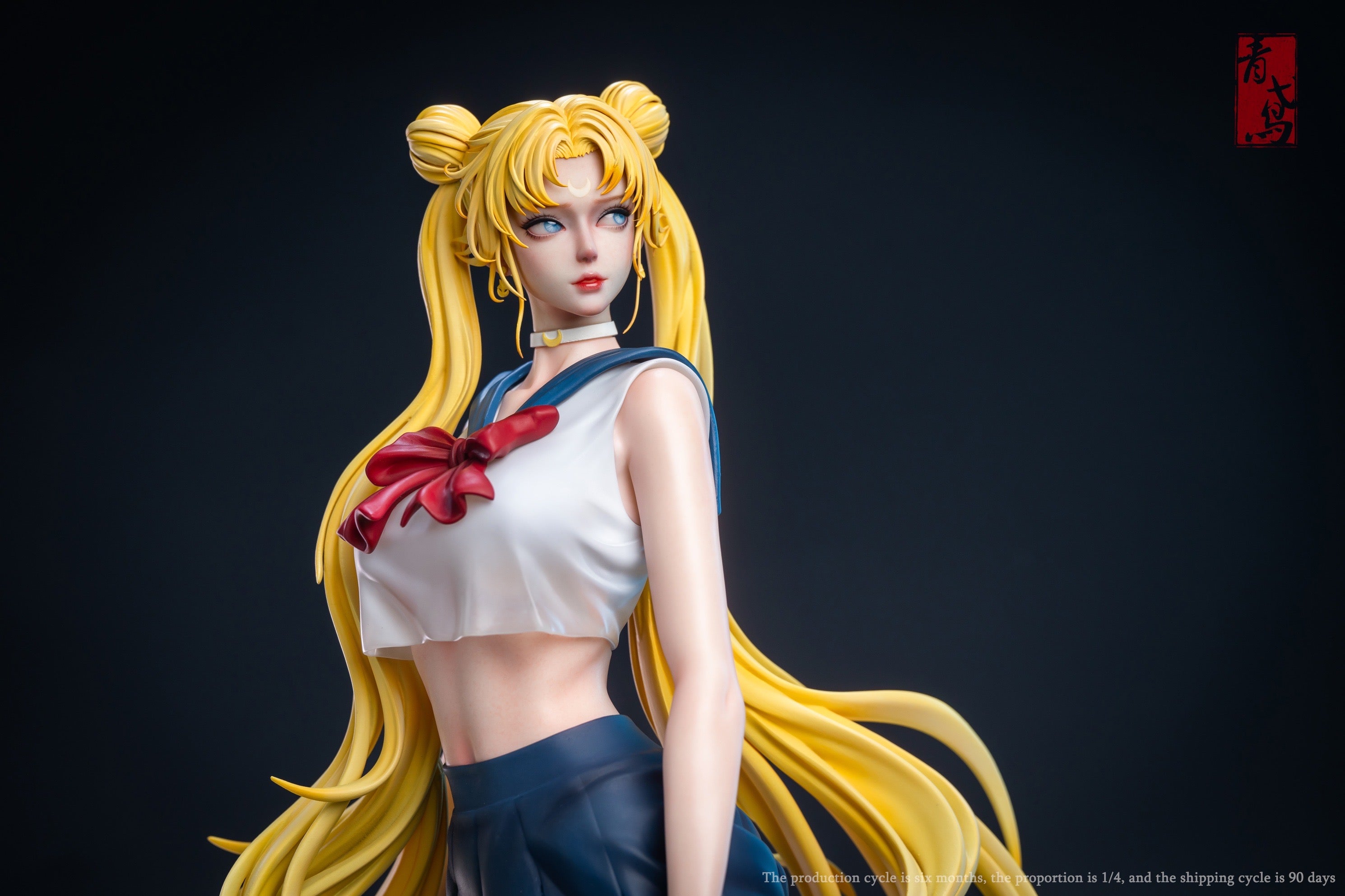 QingYuan Studio Sailor Moon Cosplay Costume - Official Anime Moon Princess Serenity Outfit for Halloween, Comic Con & Cosplay Events