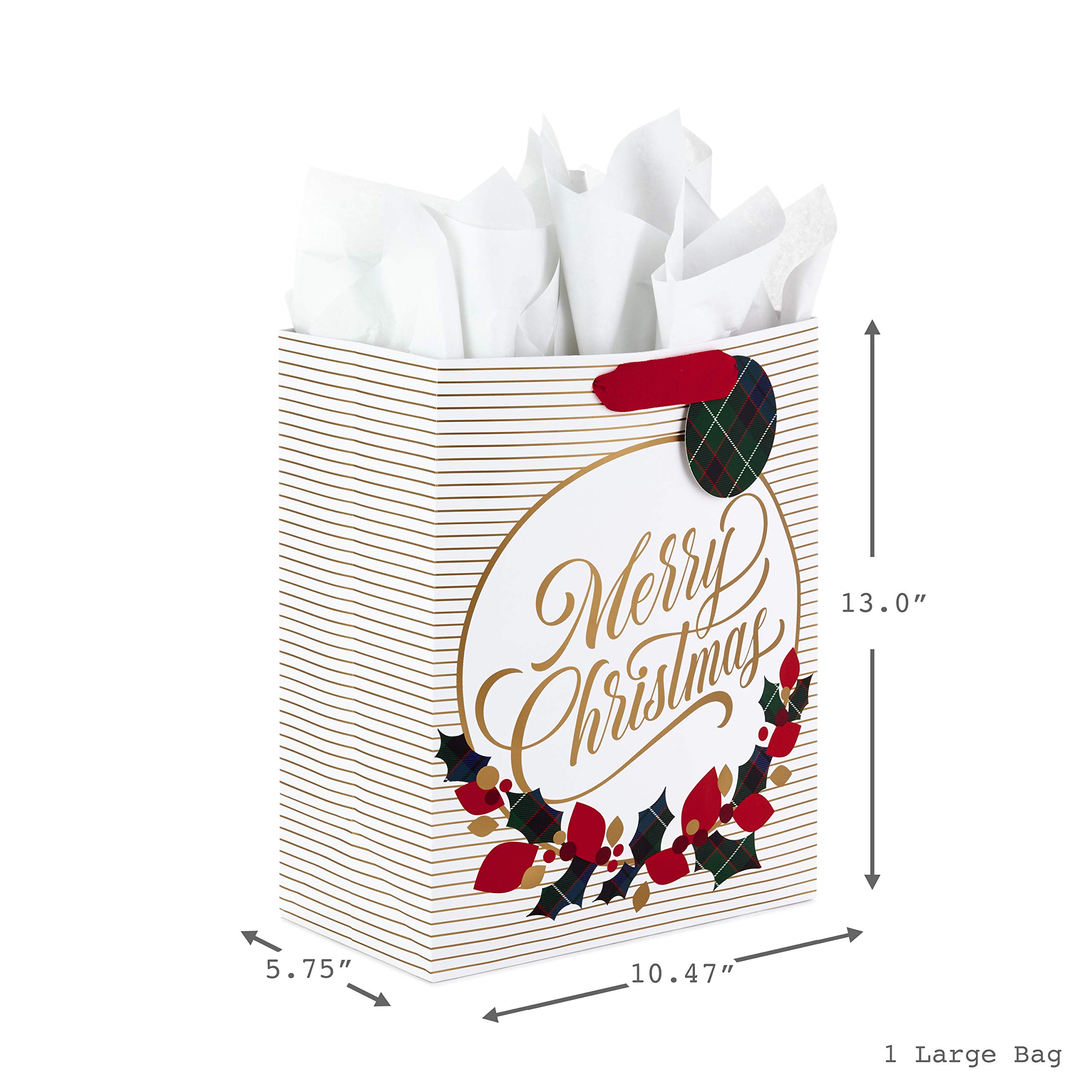 Hallmark Christmas Gift Bags Set - 3 Pack (1 Large 13