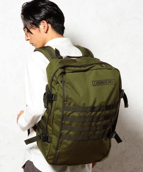 CabinZero Military 44L Backpack - Lightweight Durable Travel Backpack for Hiking, Camping & Outdoor Adventures | Water-Resistant Carry-On Luggage for Men & Women