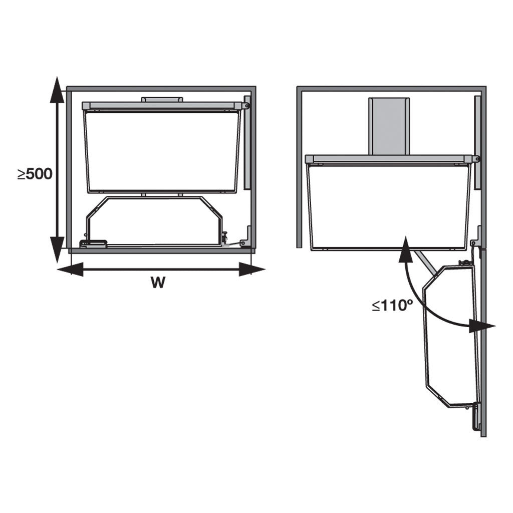 Tandem Pantry Arena Style - Premium Kitchen Storage Organizer for Spices, Canned Goods & Dry Food | Perfect for Home, Restaurant & Office Pantry Organization