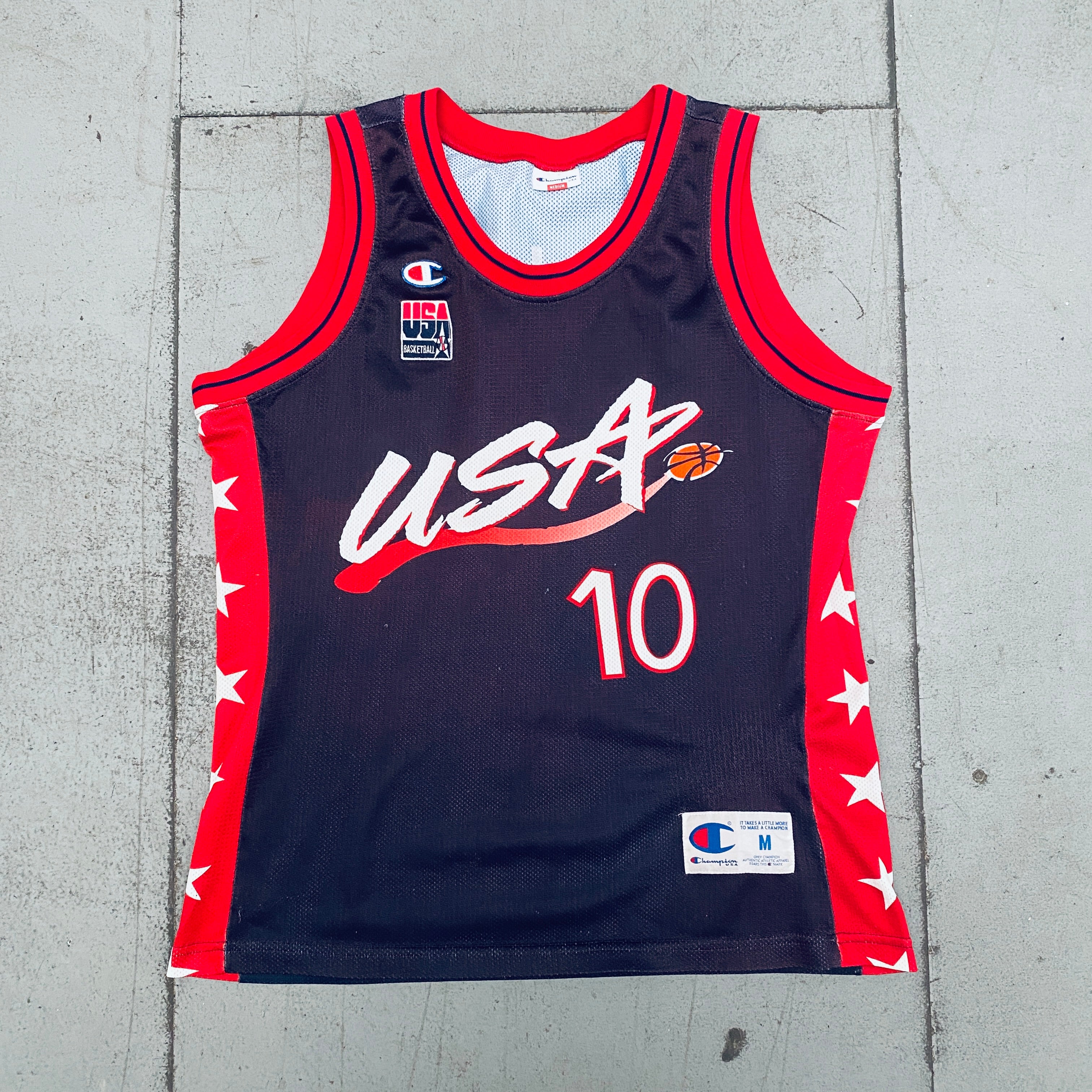 Official Team USA Reggie Miller 1996 Olympic Champion Basketball Jersey - Men's Authentic Replica - Perfect for NBA Fans & Sports Collectors - Game Day, Cosplay & Memorabilia Display