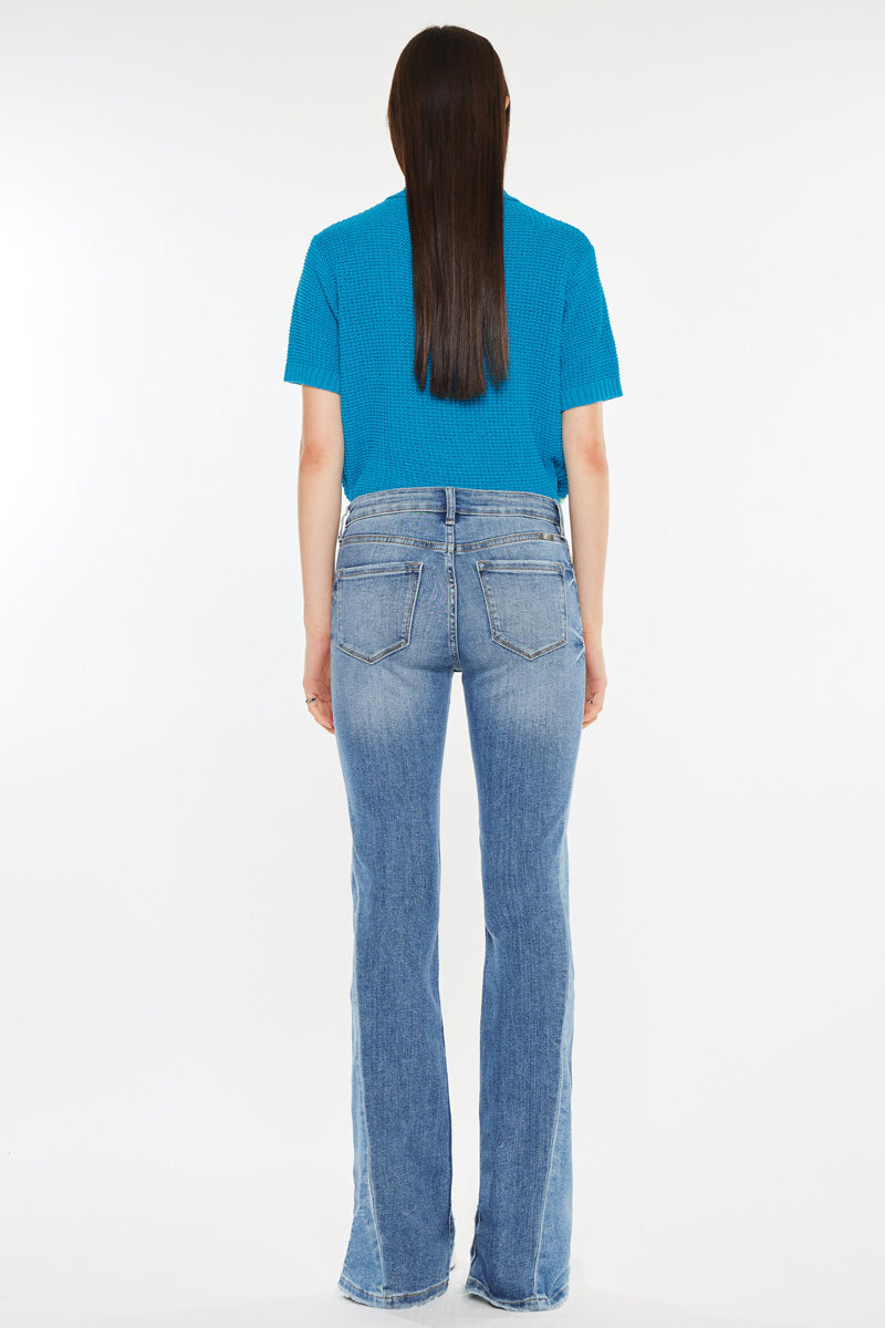 Hope Women's Mid Rise Bootcut Jeans - Stretch Denim Pants for Casual & Work Wear - Perfect for Office, Weekend Outings & Everyday Comfort