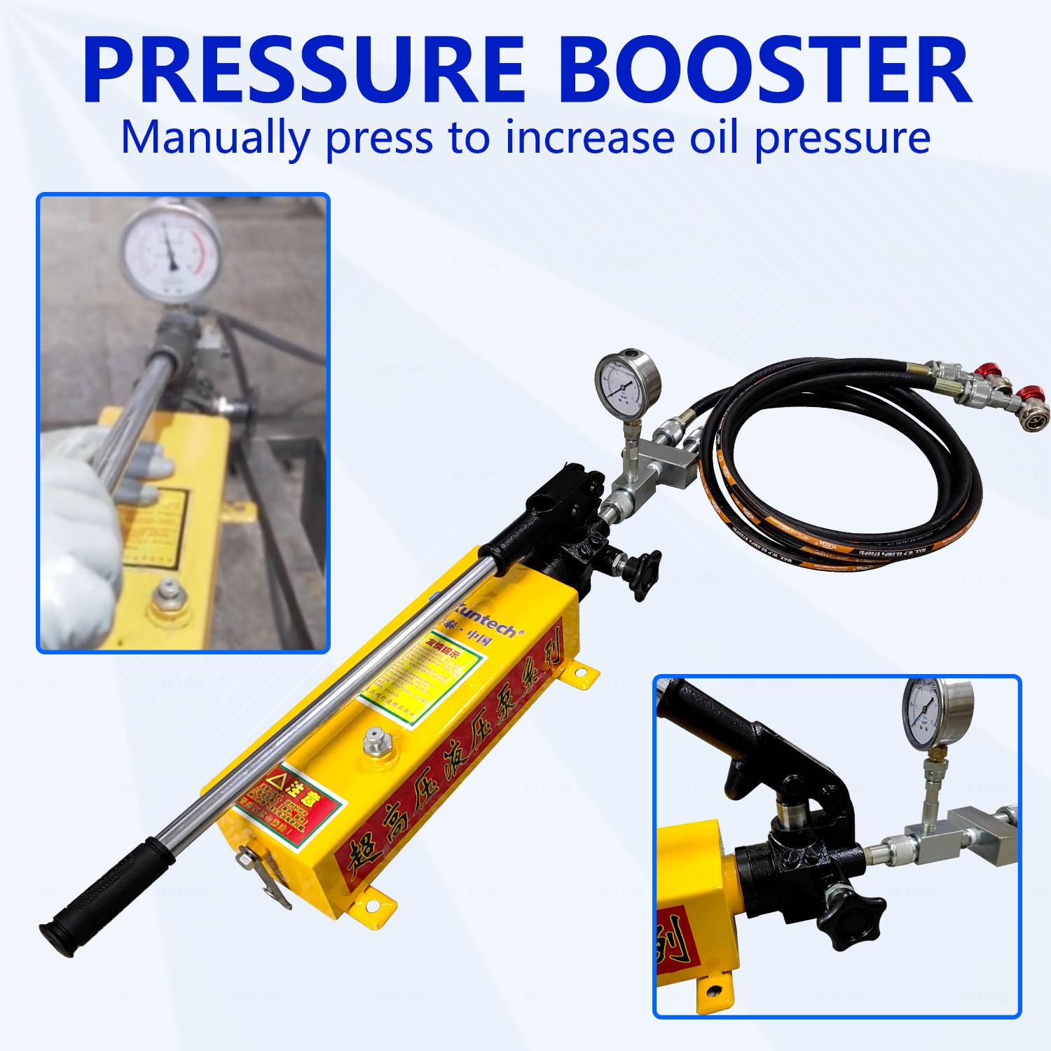 **KDSS System Hydraulic Oil Filling Machine - Hand Pressure Refueling Tool for Lexus GX, Toyota Prado & Land Cruiser - Hand Hydraulic Pump with Pressure Gauge - Perfect for Off-Road Maintenance & DIY Car Repairs**