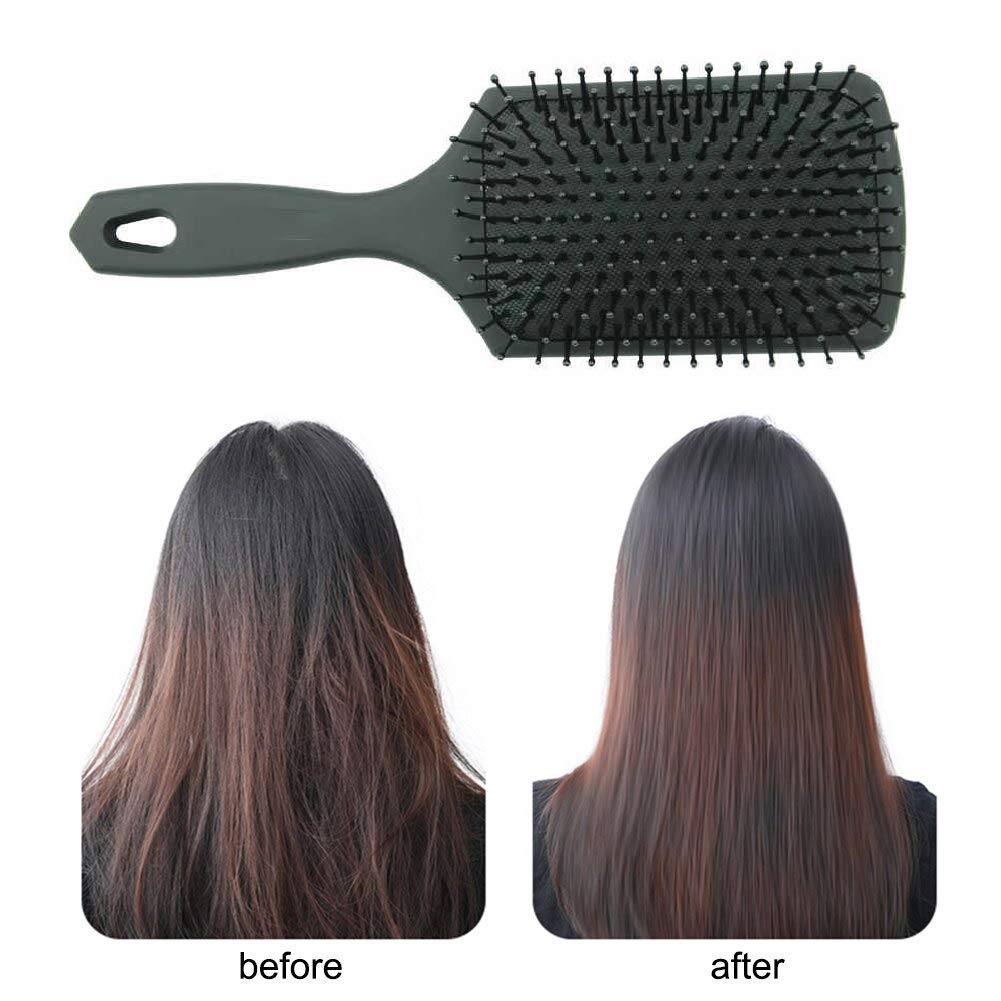 AyushiCreations Hair Brush & Scalp Massager - Detangling Comb for Men & Women with Thick Hair - Wet & Dry Use - Ergonomic Handle Styling Tool for Salon-Quality Hair Care at Home