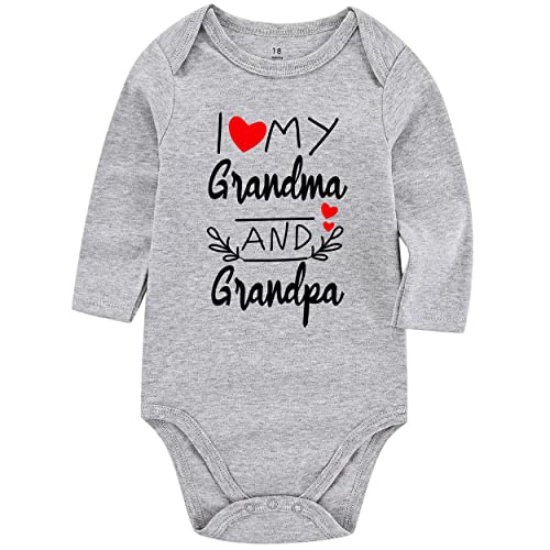 Love Grandma Grandpa Gray Long