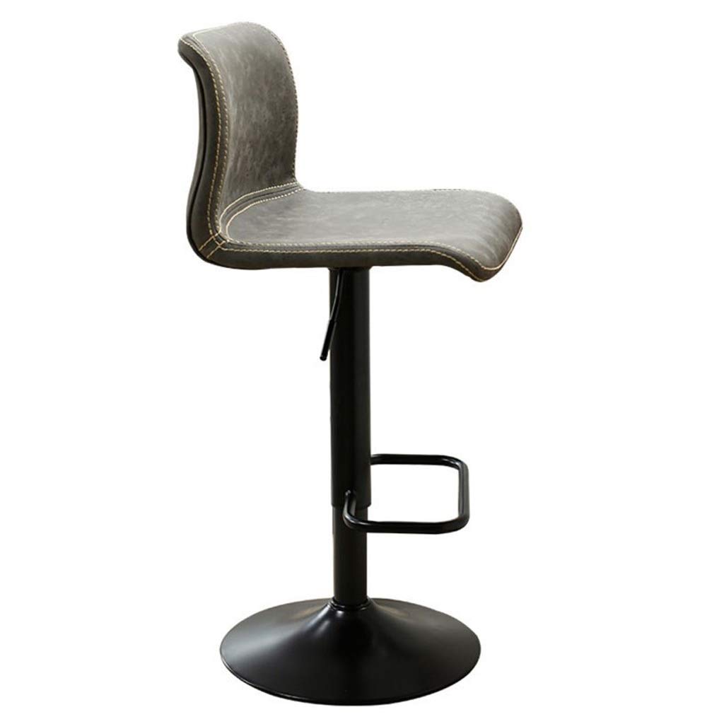 Modern Adjustable Height Swivel Bar Stool with Backrest - Bronze Counter Stool for Kitchen, Dining & Home Bar - Comfortable Bar Chair for Counter Table, Breakfast Nook & Entertainment Areas