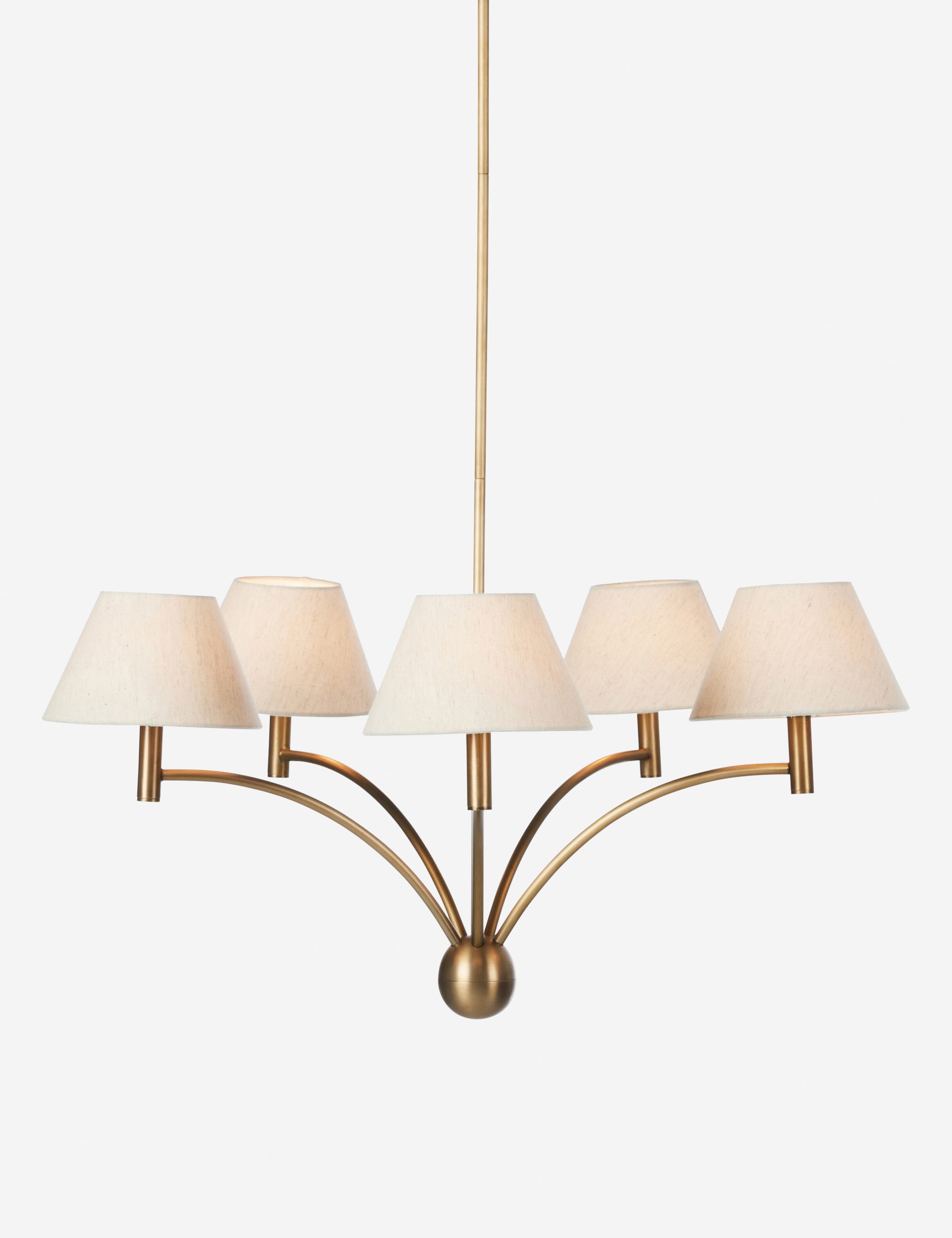 Elegant Crystal Fanning Chandelier - Modern Ceiling Light Fixture for Dining Room, Living Room & Bedroom | Perfect for Home Decor & Wedding Venues
