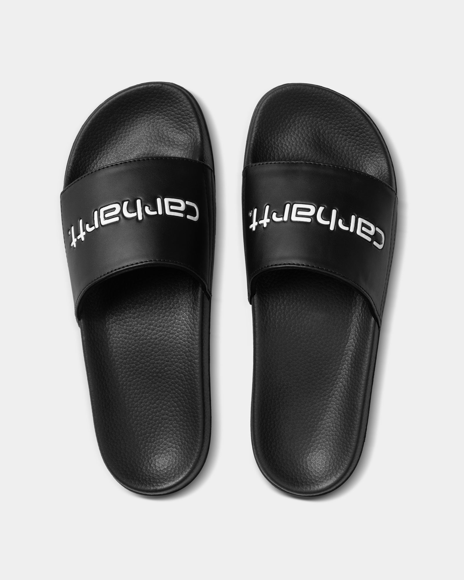 Carhartt WIP Slides - Comfortable Men's & Women's Sandals in Black & White | Perfect for Beach, Pool, and Casual Summer Wear