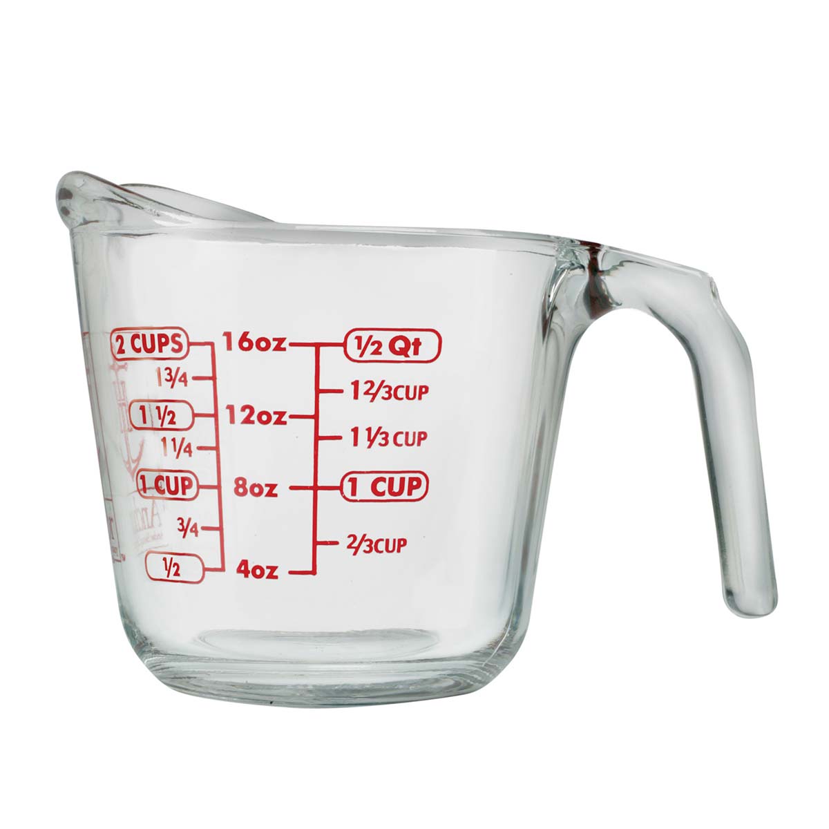 Anchor Hocking 55175AHG18 8 oz Glass Measuring Cup - Perfect for Baking, Cooking & Liquid Measurements in Kitchen