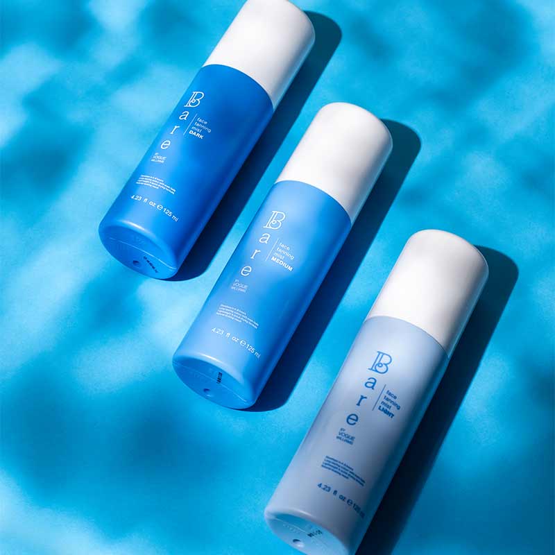 Bare by Vogue Self Tanning Mist - Natural Sunless Tan Spray for Face & Body, Vegan & Cruelty Free - Perfect for Summer Glow, Vacations & Special Occasions