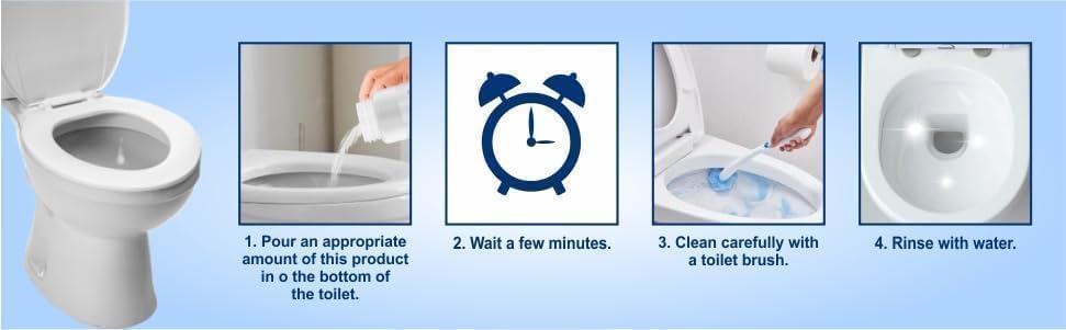 YTANYZ Active Oxygen Toilet Cleaner Powder with Super Cleaning Liquid - Effectively Removes Stubborn Stains & Odors (250g Powder + 100ml Liquid) | Ideal for Bathroom, Toilet Bowl & Household Cleaning