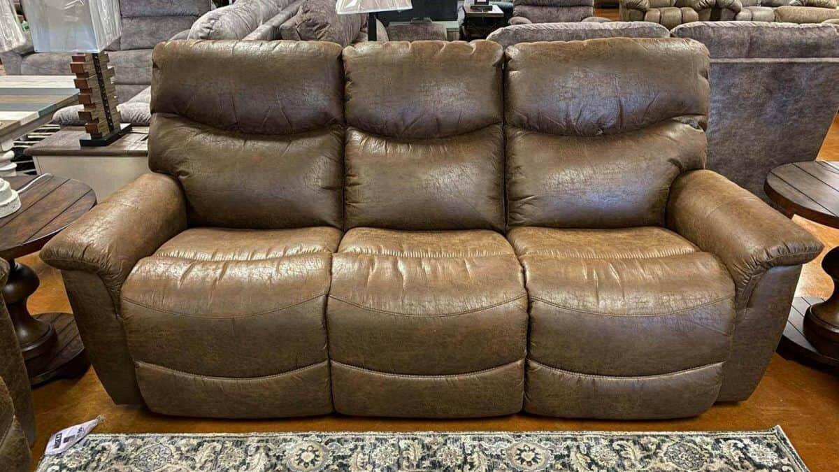 James Reclining Sofa 521 444 RE9947 78 - Modern Recliner Couch with Adjustable Backrest, Soft Upholstery & Sturdy Frame - Perfect for Living Room, Home Theater & Relaxation Spaces