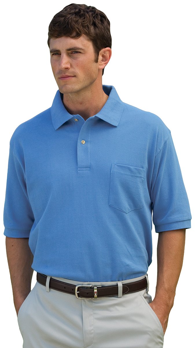 INNER HARBOR Men's Mainsail Mesh Pique Polo Shirt with Pocket - Breathable & Comfortable for Golf, Tennis & Casual Wear