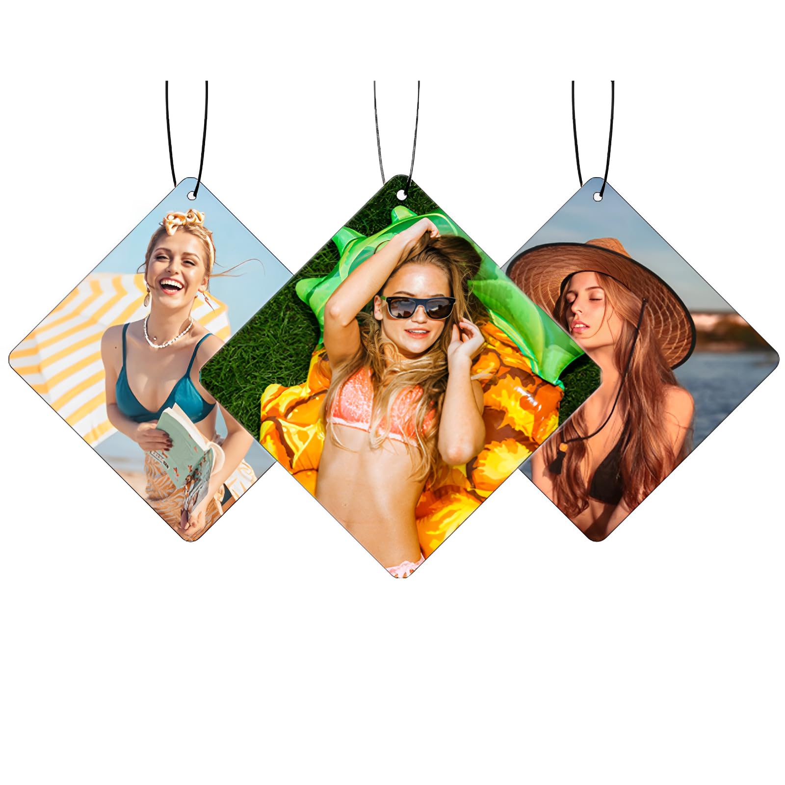 Personalized Car Air Freshener with Custom Photo & Text - Unique Scented Gift for Valentine's Day, Birthday, Christmas - Perfect for Car, Office, or Home Decor