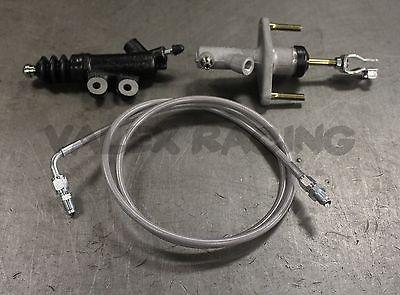 1994-2001 Acura Integra Exedy Master & Slave Cylinder Kit with Stainless Steel Clutch Line - Perfect for Performance Upgrades & Transmission Maintenance