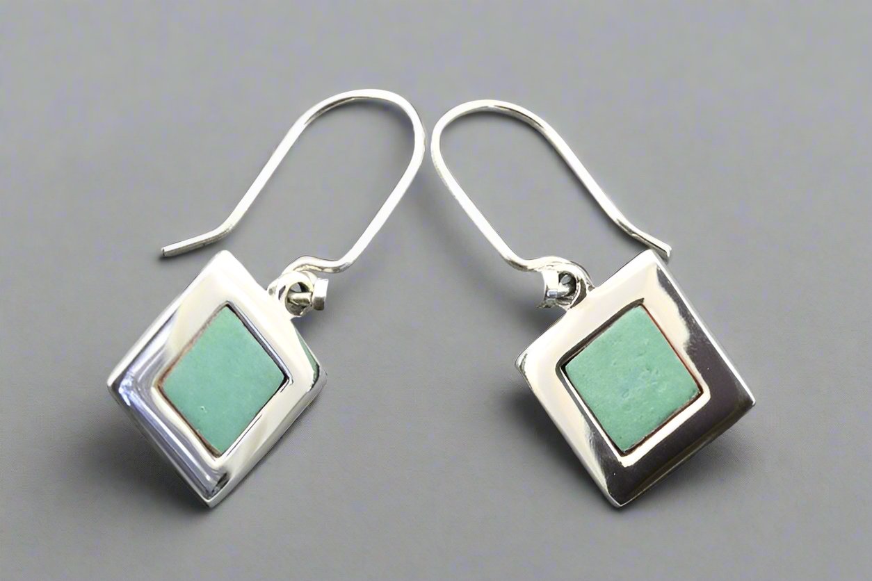 Handmade Copper Patina & Sterling Silver Drop Earrings - Elegant Boho Jewelry for Women - Perfect for Weddings, Parties & Everyday Wear