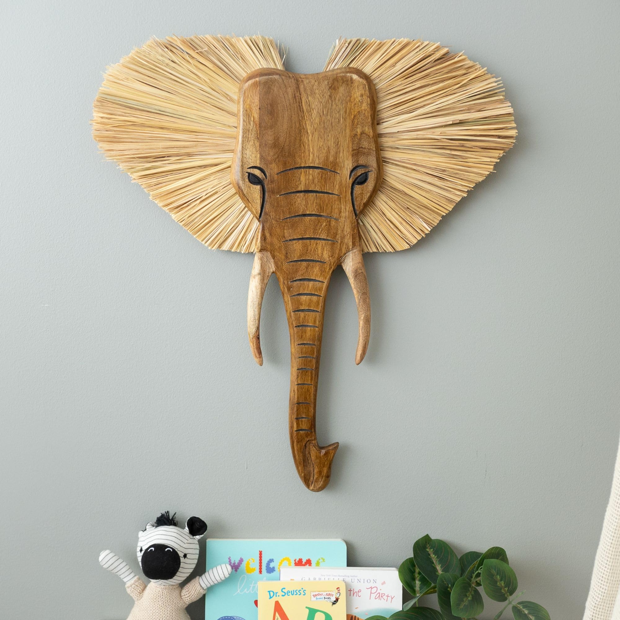 Wooden Safari Animal Wall Decor for Nursery - 21