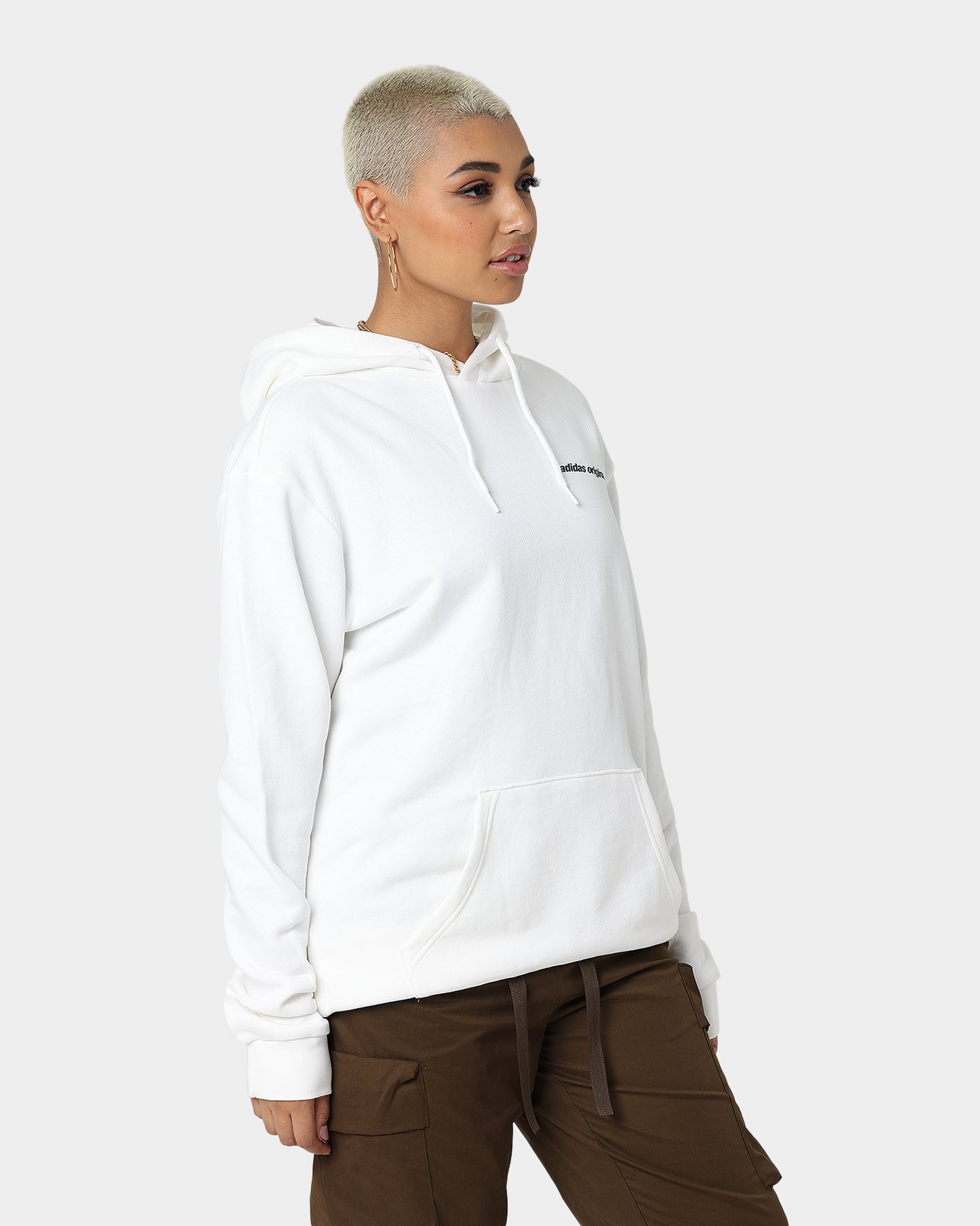 Adidas Yung Z Hoodie - Core White | Men's Casual Streetwear Pullover | Perfect for Gym, Running & Everyday Wear