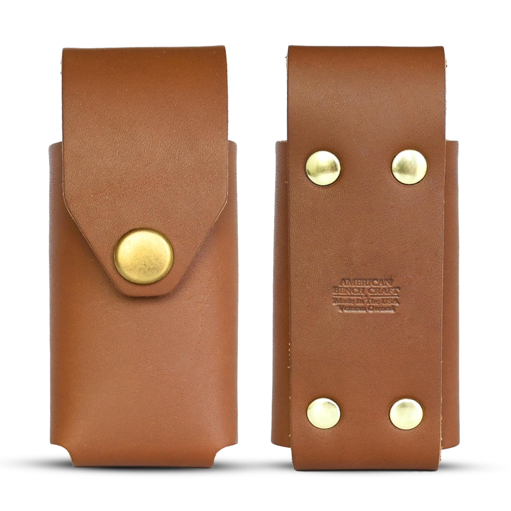 Premium Full Grain Leather Multitool Sheath for Leatherman Surge, Super Tool 300 & CORE - Heavy Duty Belt Holster with Solid Brass Rivets - Durable Tan Leather Tool Holder for Camping, Hiking & Outdoor Adventures - Best Belt Accessories for Men