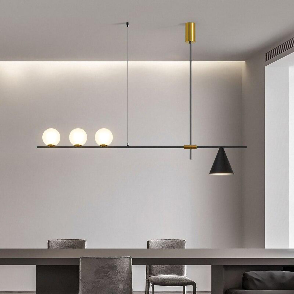 Neglixerint Pendant Light - Modern Hanging Chandelier for Dining Room, Kitchen Island & Bedroom Lighting | Dimmable LED Ceiling Fixture