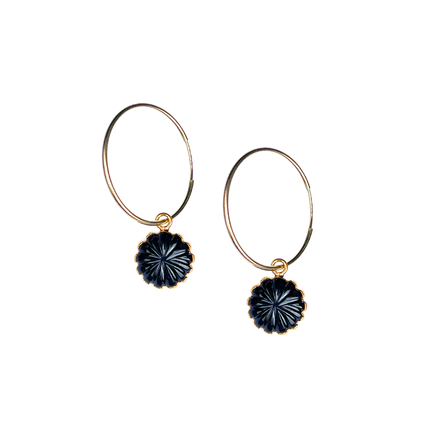 Bloom Hoop Earrings for Women - 14K Gold Plated Dainty Hoops - Trendy Minimalist Jewelry for Everyday Wear, Parties & Gifts