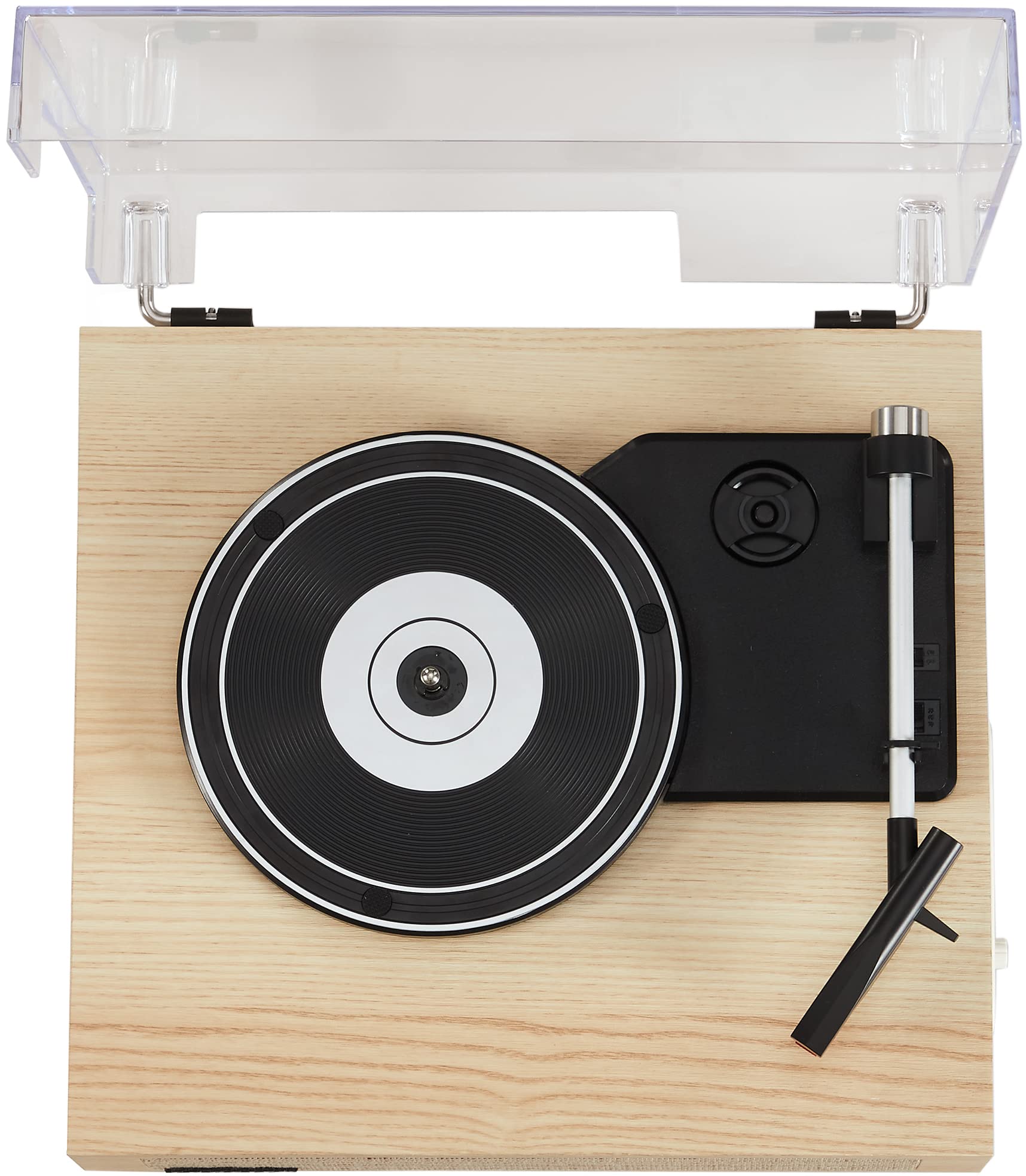 Crosley CR6042A-NA Scout 3-Speed Bluetooth Vinyl Record Player with Built-in Speakers - Natural Wood Finish | Perfect for Home, Office & Retro Music Lovers
