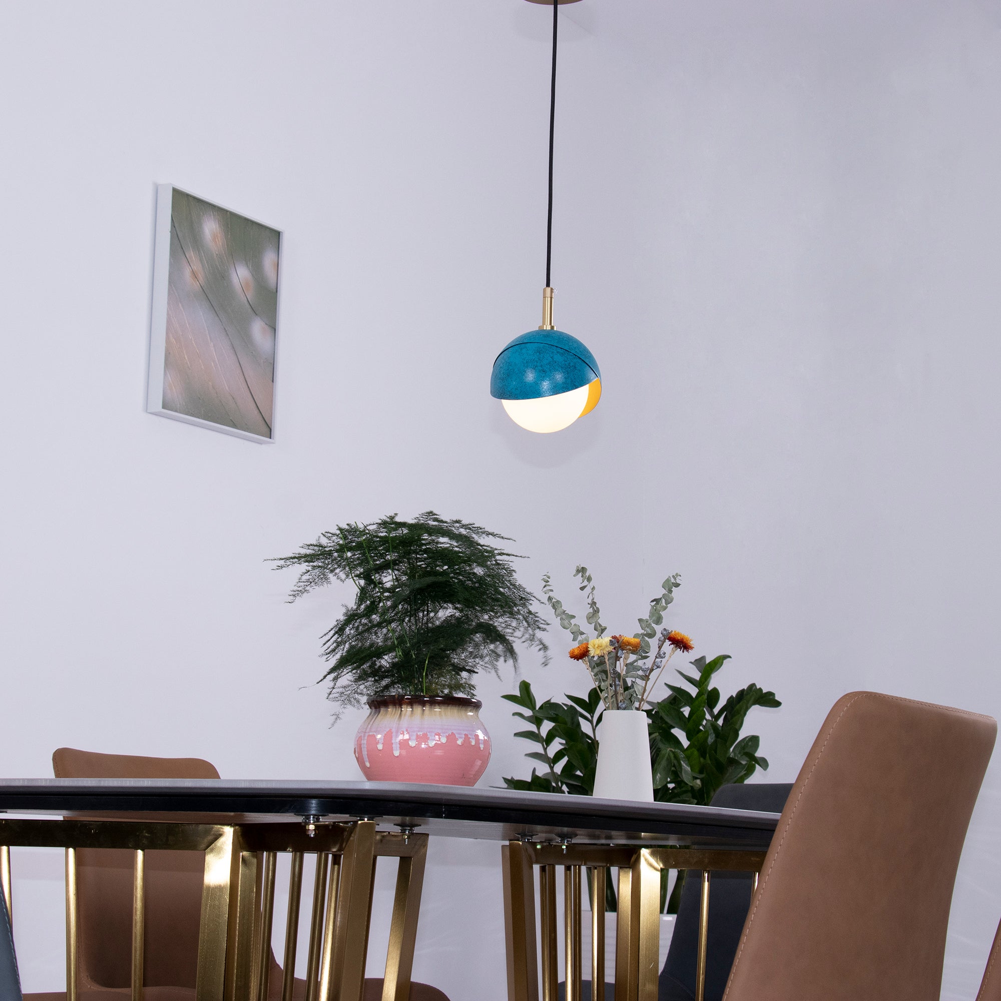 Elegant Earring Pendant Light - Modern Hanging Chandelier for Bedroom, Dining Room & Living Room Decor - Dimmable LED Lighting Fixture for Home & Office