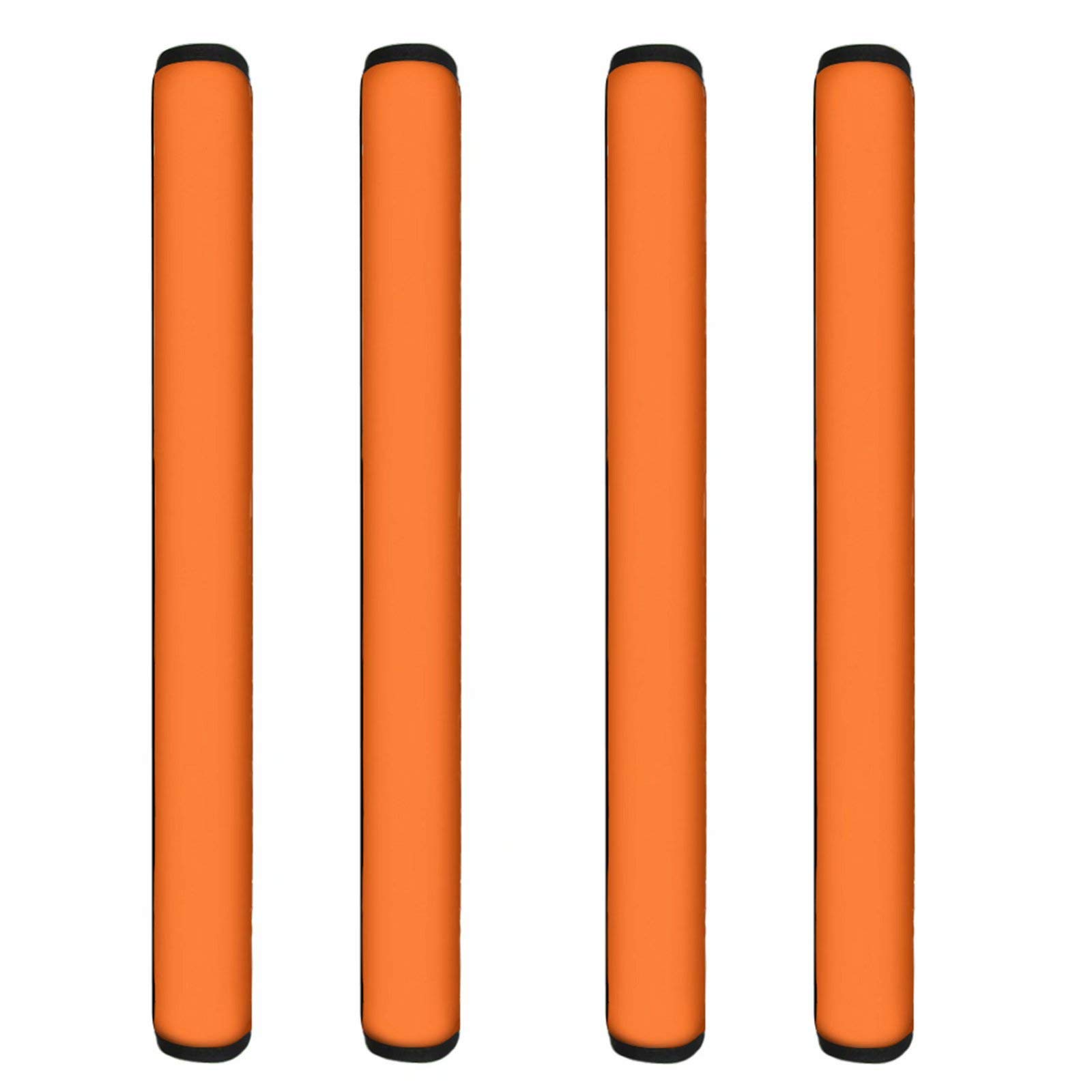 Forchrinse Orange Refrigerator Door Handle Cover Set of 4 - Anti-Slip Kitchen Appliance Handle Protector for Fridge, Oven & Microwave - Durable & Washable for Home & Commercial Use