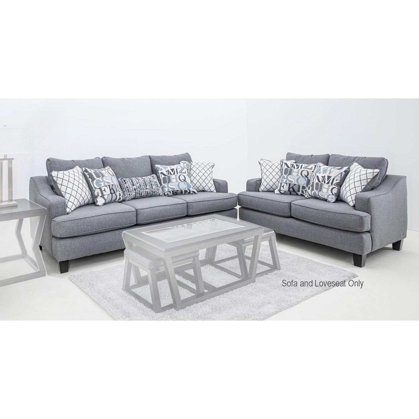 Macarena Living Room Furniture Set - Modern Sofa, Loveseat & Coffee Table for Cozy Home Decor | Perfect for Small Spaces, Apartments & Family Gatherings