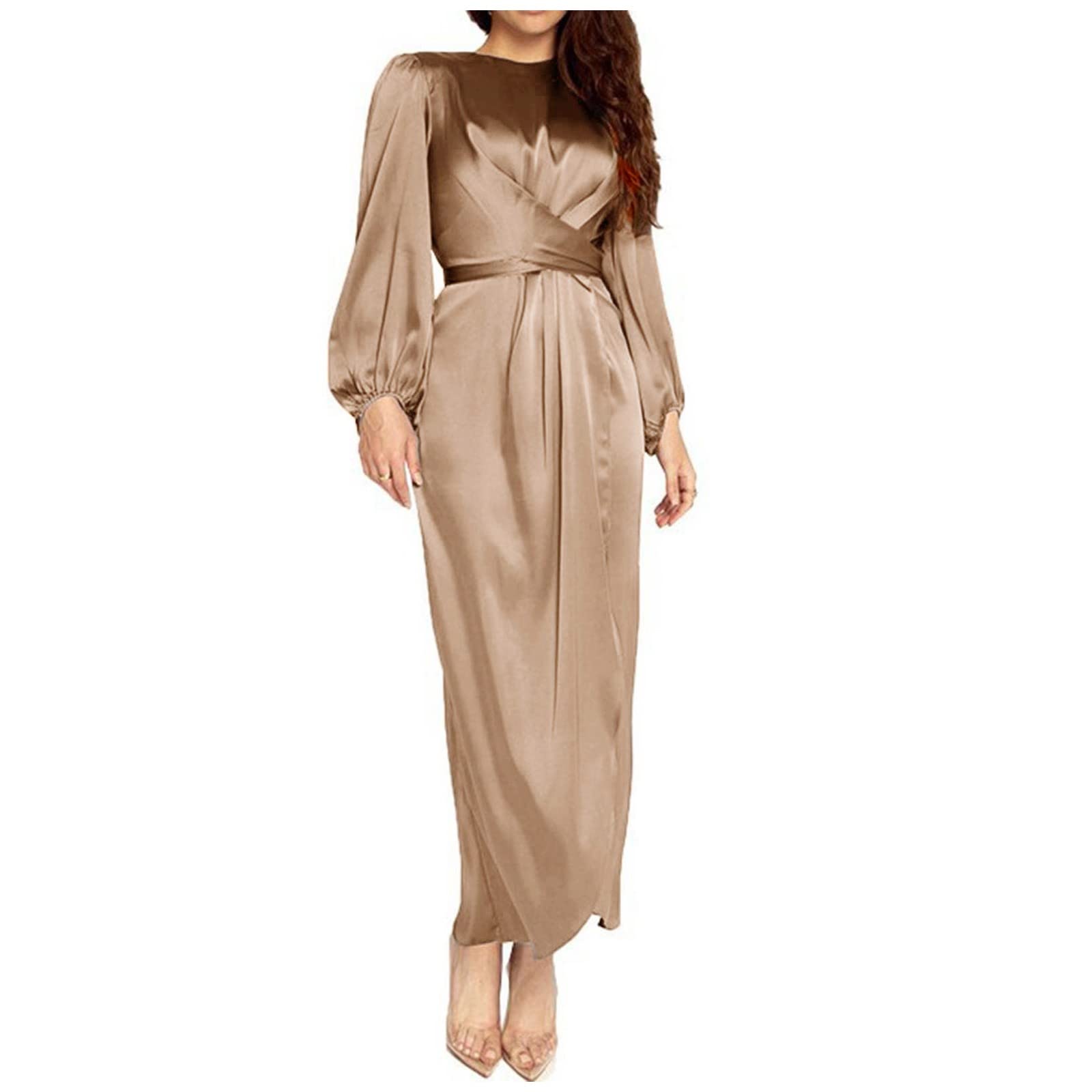 Women's Summer Maxi Dress - Knee Length Islamic Kaftan with Lace Stitching | Modest Muslim Dress for Women | Perfect for Eid, Prayer, and Casual Wear