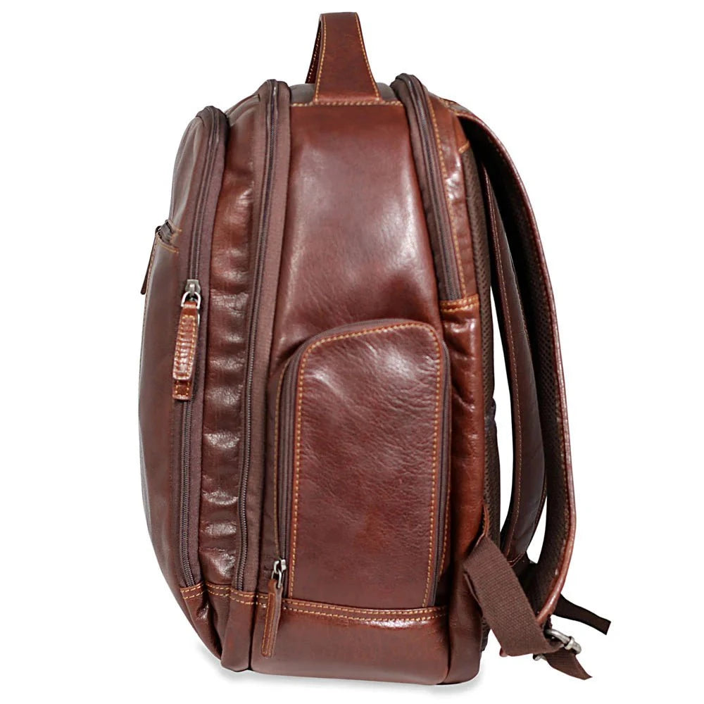 Jack Georges Medium Tech Backpack for Laptop & Tablet - Water-Resistant Business Travel & College Backpack with USB Charging Port