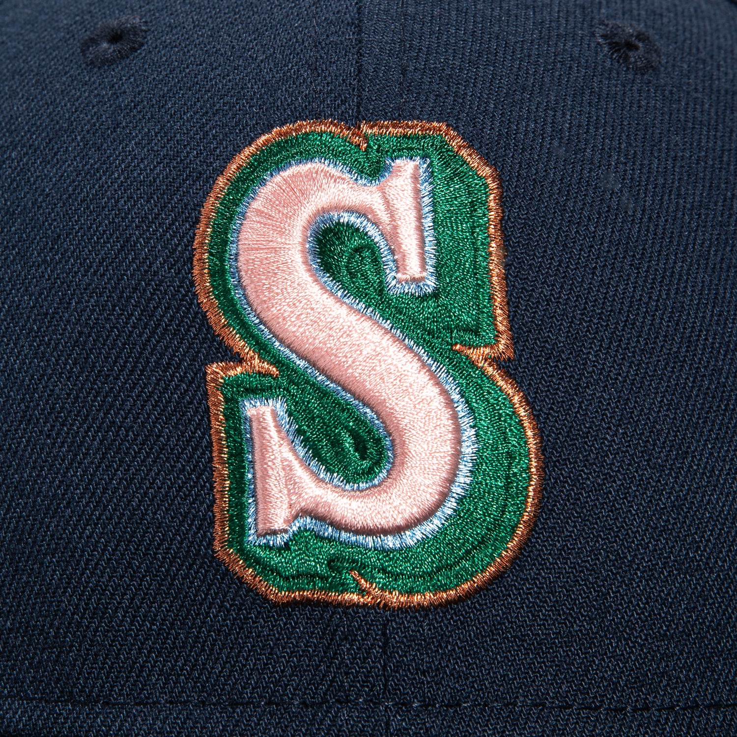 New Era 59Fifty Seattle Mariners 2023 All Star Game Patch Snapback Hat - Navy, Black, Green & Metallic Copper | MLB Baseball Cap for Fans & Streetwear Fashion