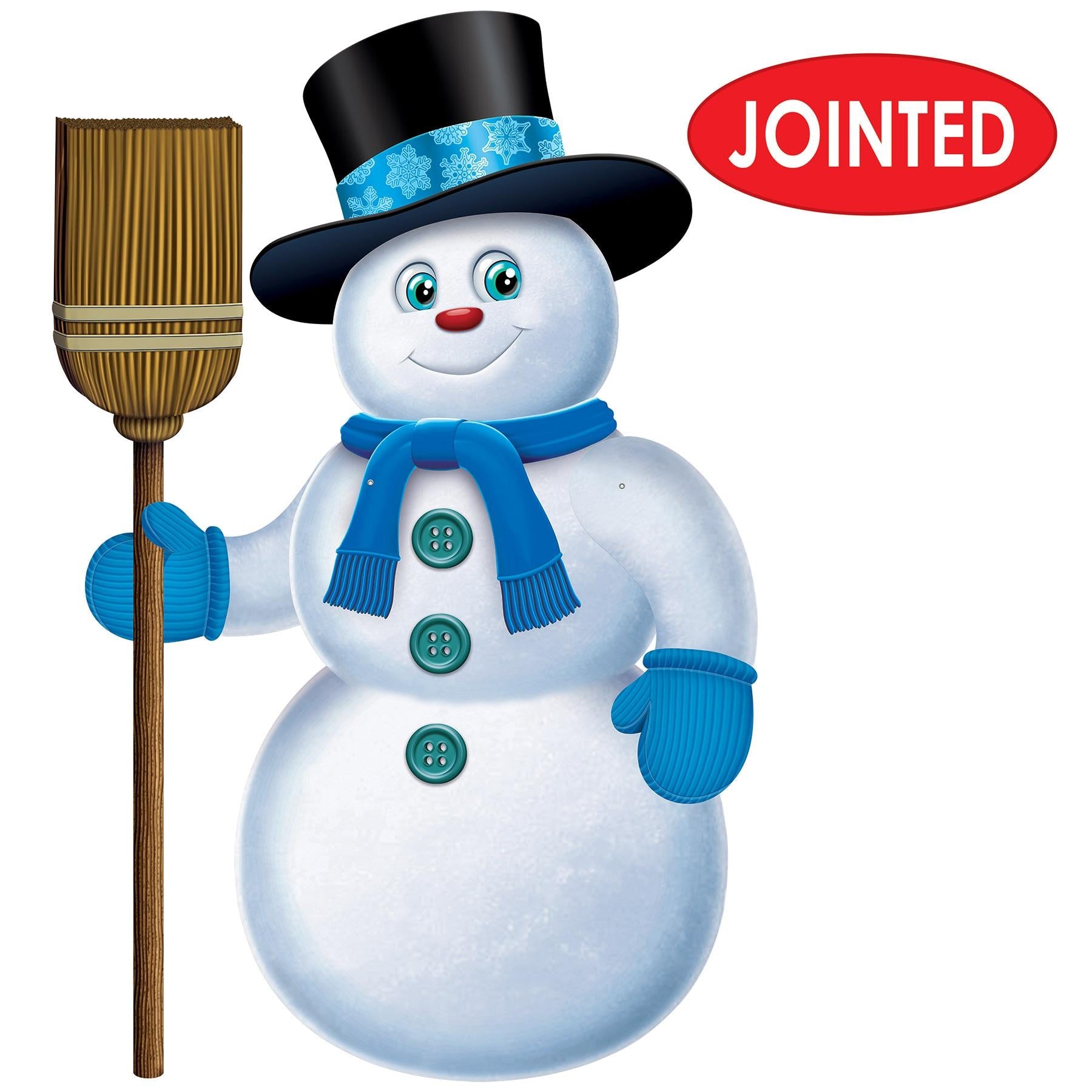 12 Pack Beistle Christmas Jointed Snowman Decorations - Hanging Holiday Party Decor for Home, Office & Festive Gatherings