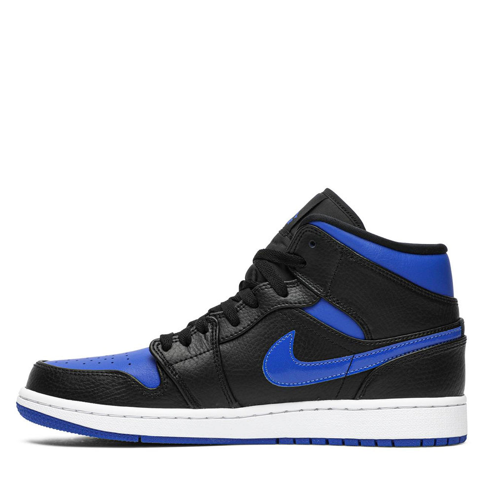 Nike Air Jordan 1 Mid Hyper Royal Blue Basketball Shoes - Men's High-Top Sneakers for Casual Wear & Street Style