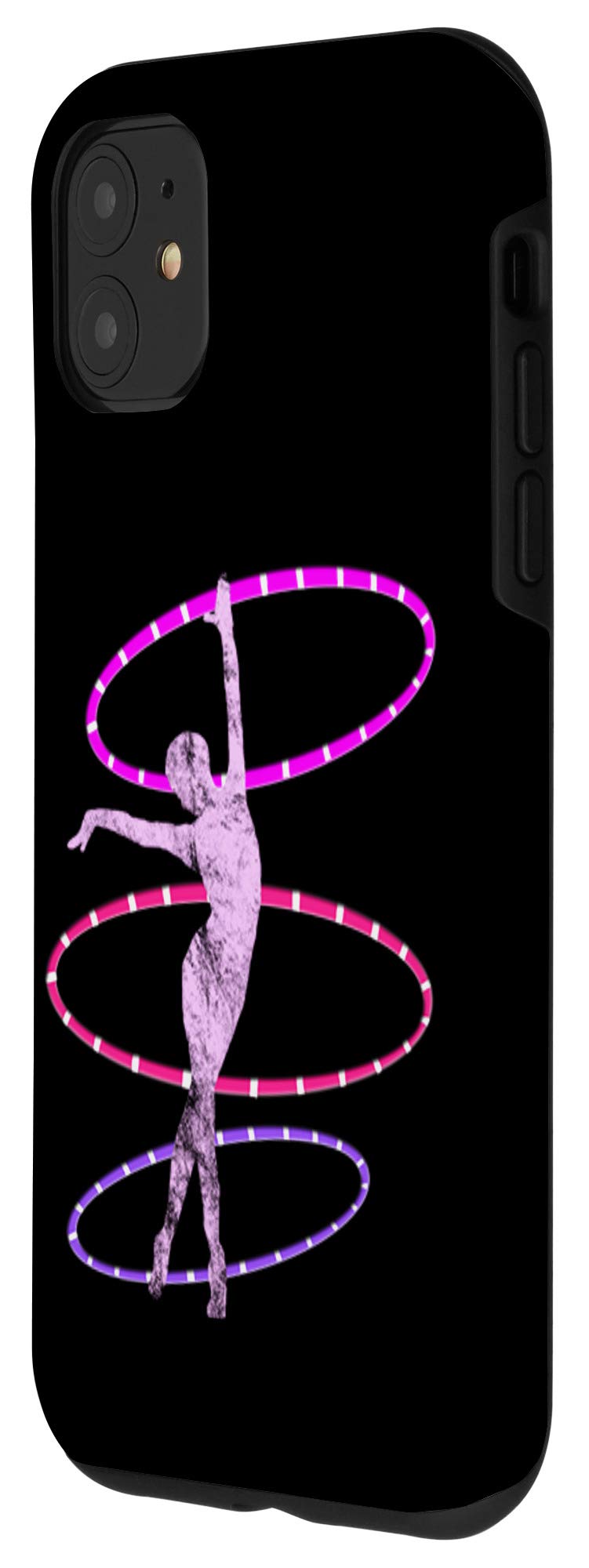 iPhone 11 Case - Cute Hula Hoop Dancer Design for Women | Perfect for Dance Classes, Hooping Performances & Everyday Use