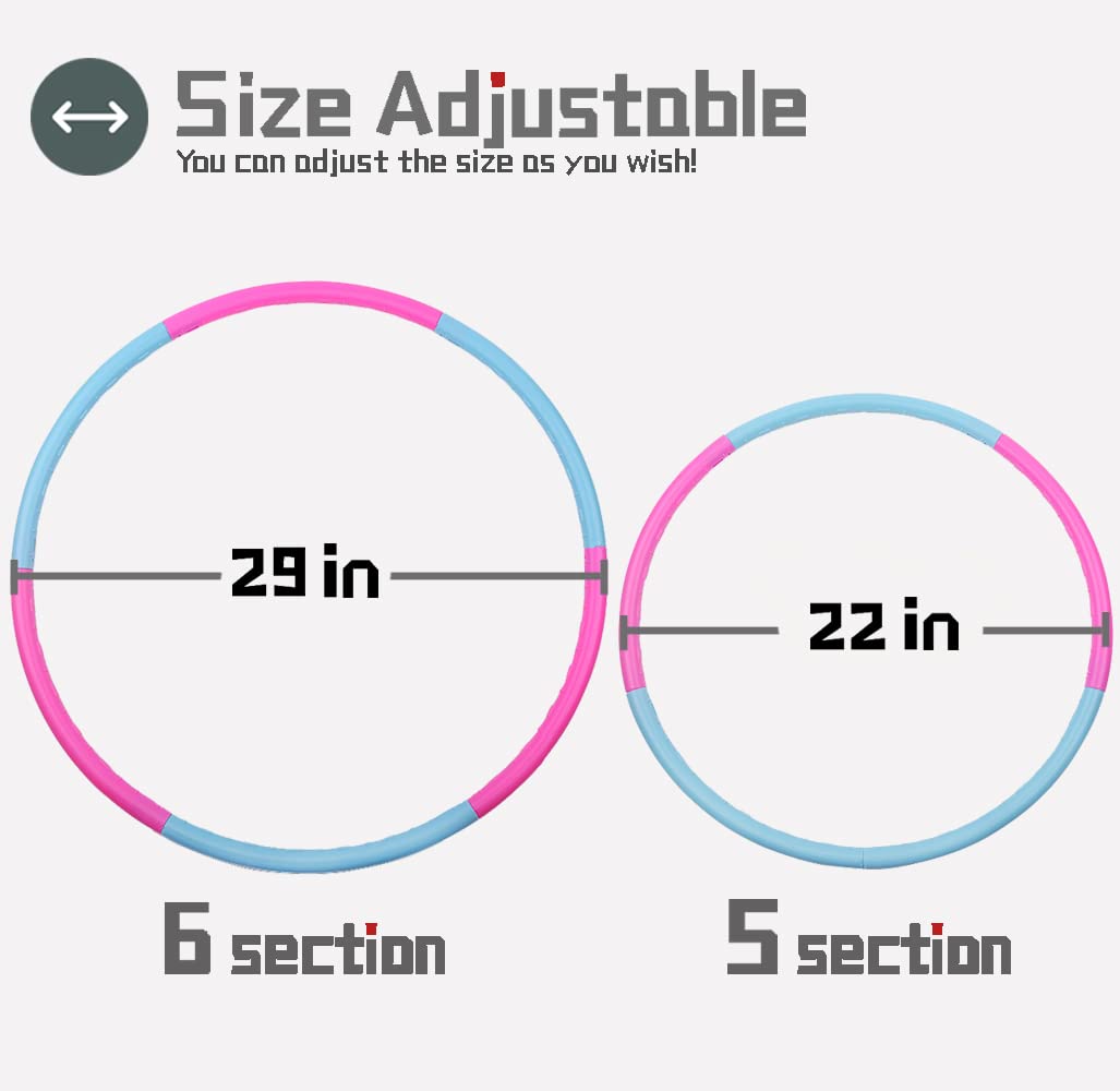 Adjustable Kids Exercise Hoops Set (6-Pack) - 29