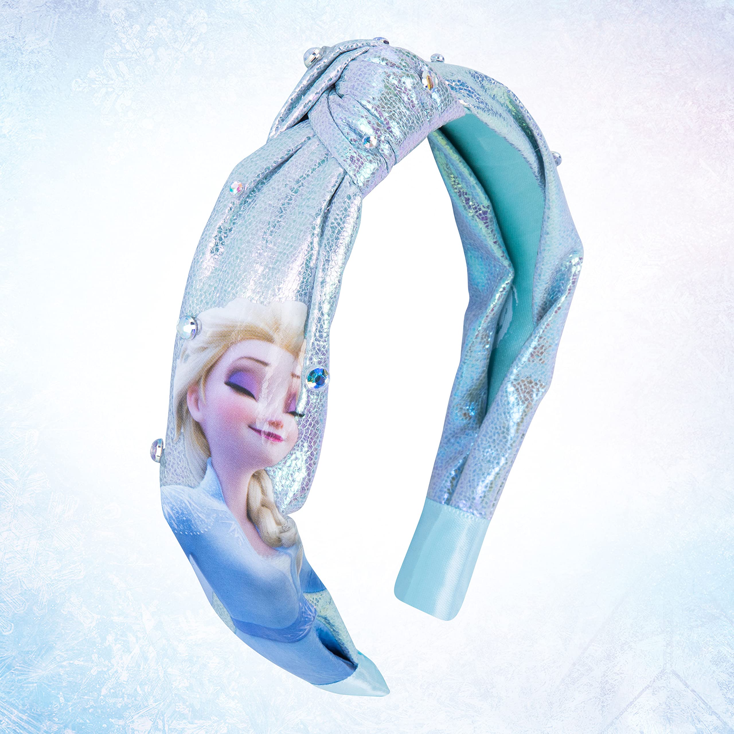 Disney Frozen 2 Elsa Diamond Knot Headband for Girls | Sparkling Hair Accessories | Perfect for Birthday Gifts, Cosplay, and Princess Parties