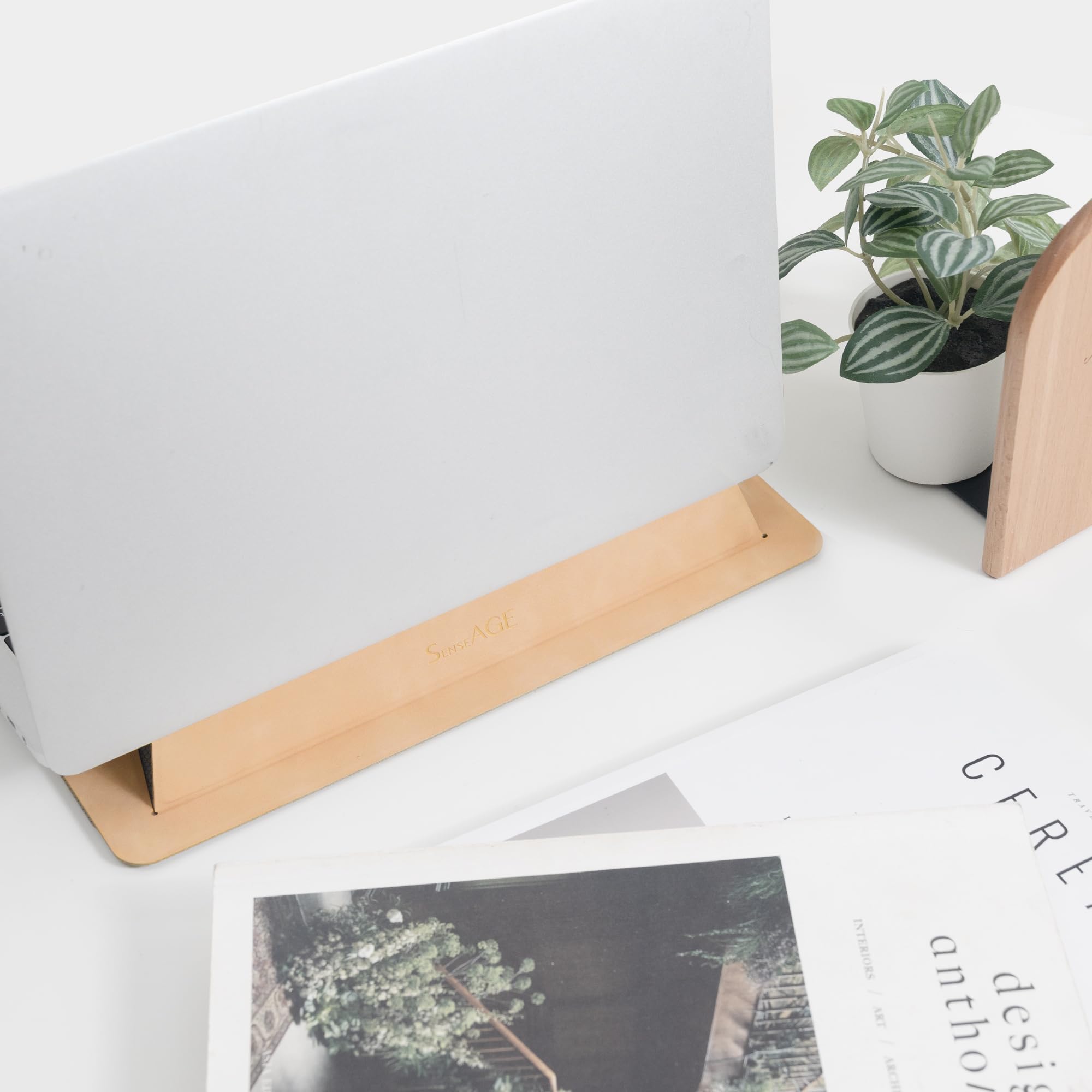 SenseAGE Foldable Laptop Stand - Lightweight & Portable Ergonomic Computer Holder for MacBook Air/Pro up to 15.4