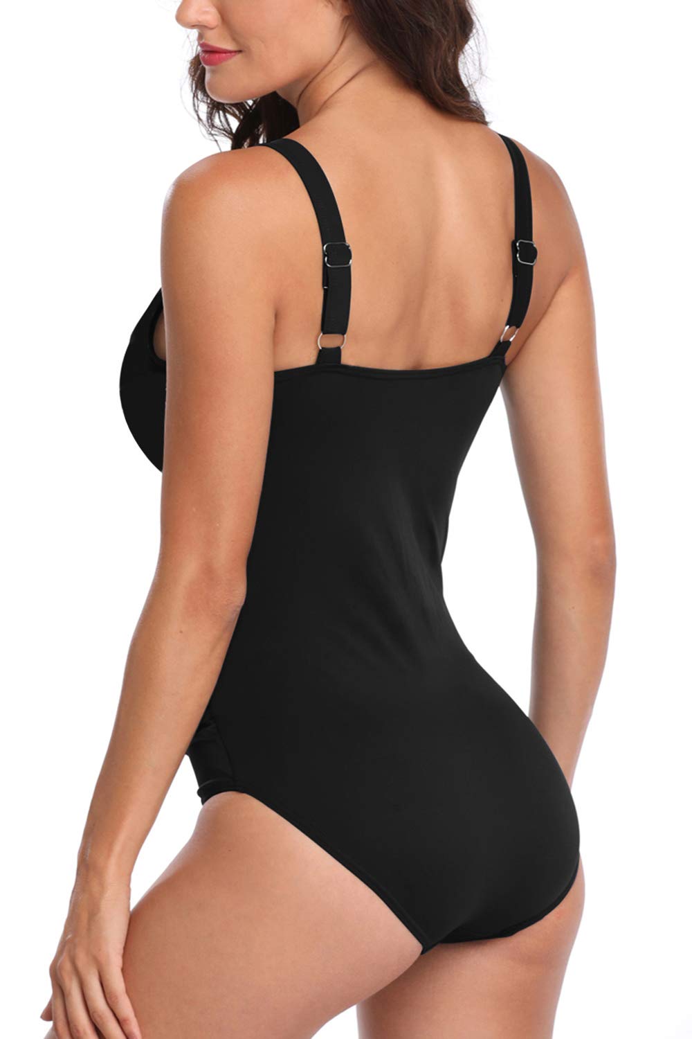 PERONA Women's Tummy Control One Piece Swimsuit - Vintage Printed Bathing Suit for Women | High Waisted Swimwear for Beach, Pool & Vacation