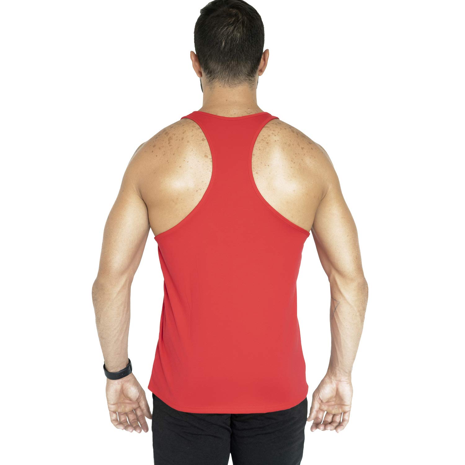 Gym Rabbit Bodybuilding Stringer Tank Top - Men's Workout Singlets for Weight Training & Fitness - Racerback Design (Red, X-Large) - Perfect for Gym, Bodybuilding & CrossFit