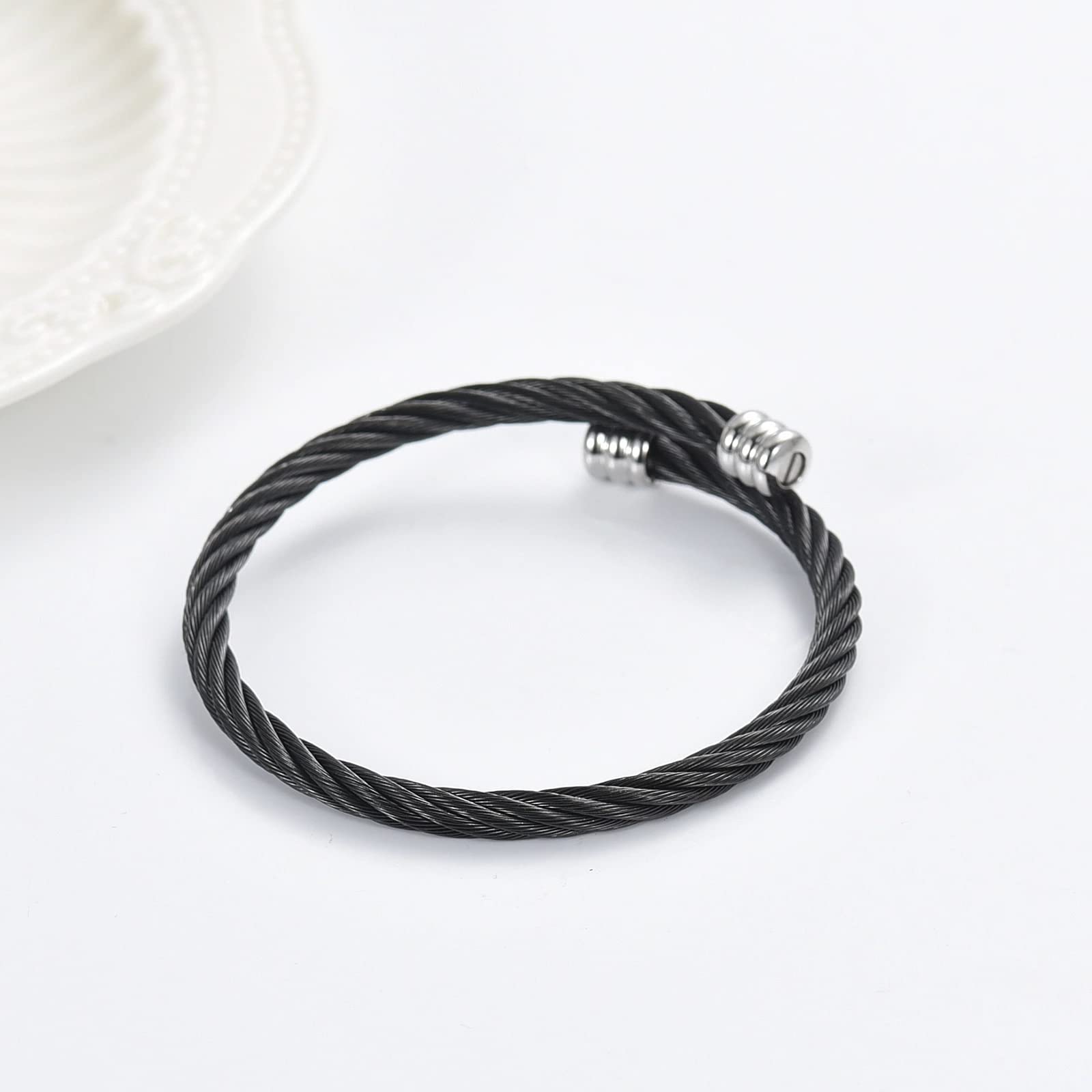 Stainless Steel Cremation Urn Bracelet for Ashes - Two Tone Memorial Jewelry Bangle for Women - Keepsake for Loved Ones - Perfect for Remembrance & Special Occasions