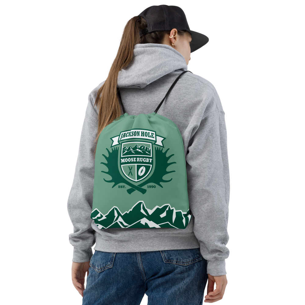 JH Moose Rugby Drawstring Bag - Durable Sports Backpack for Rugby, Gym & Travel - Perfect for Training, School & Outdoor Activities