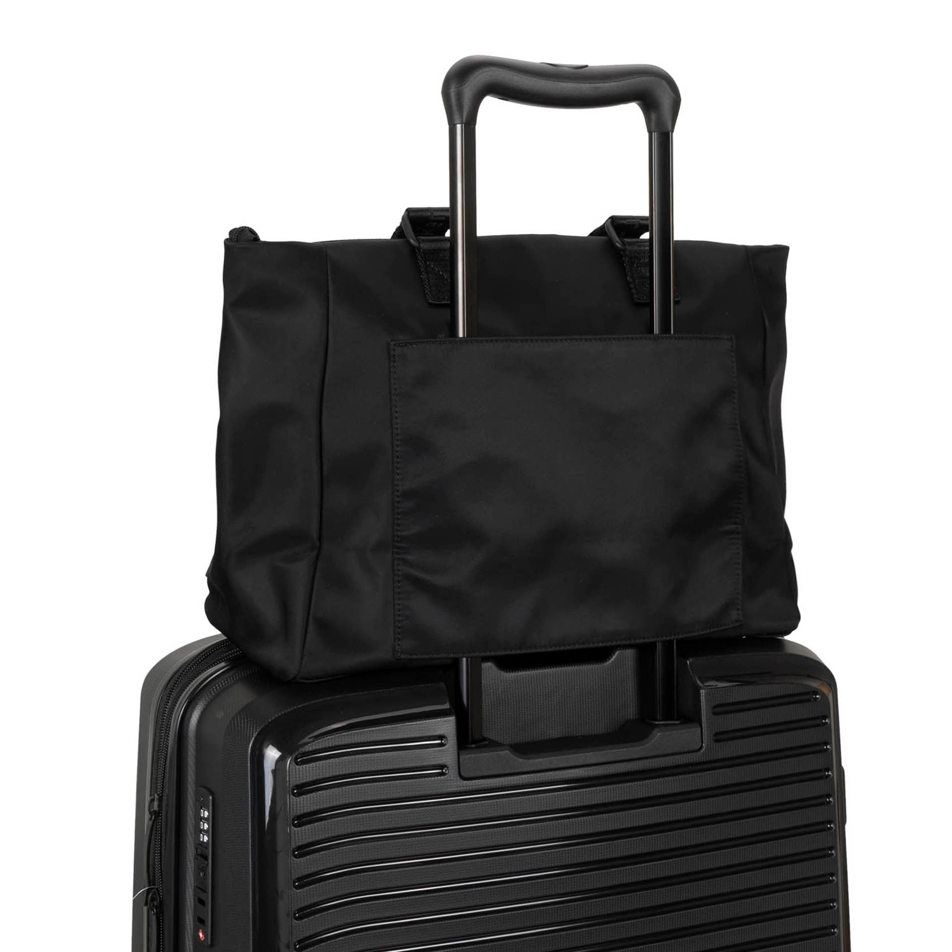 Tracker Basic Nylon RFID Blocking Tote Bag - Anti-Theft Travel & Commuter Essentials for Wallet, Phone & Passport Protection