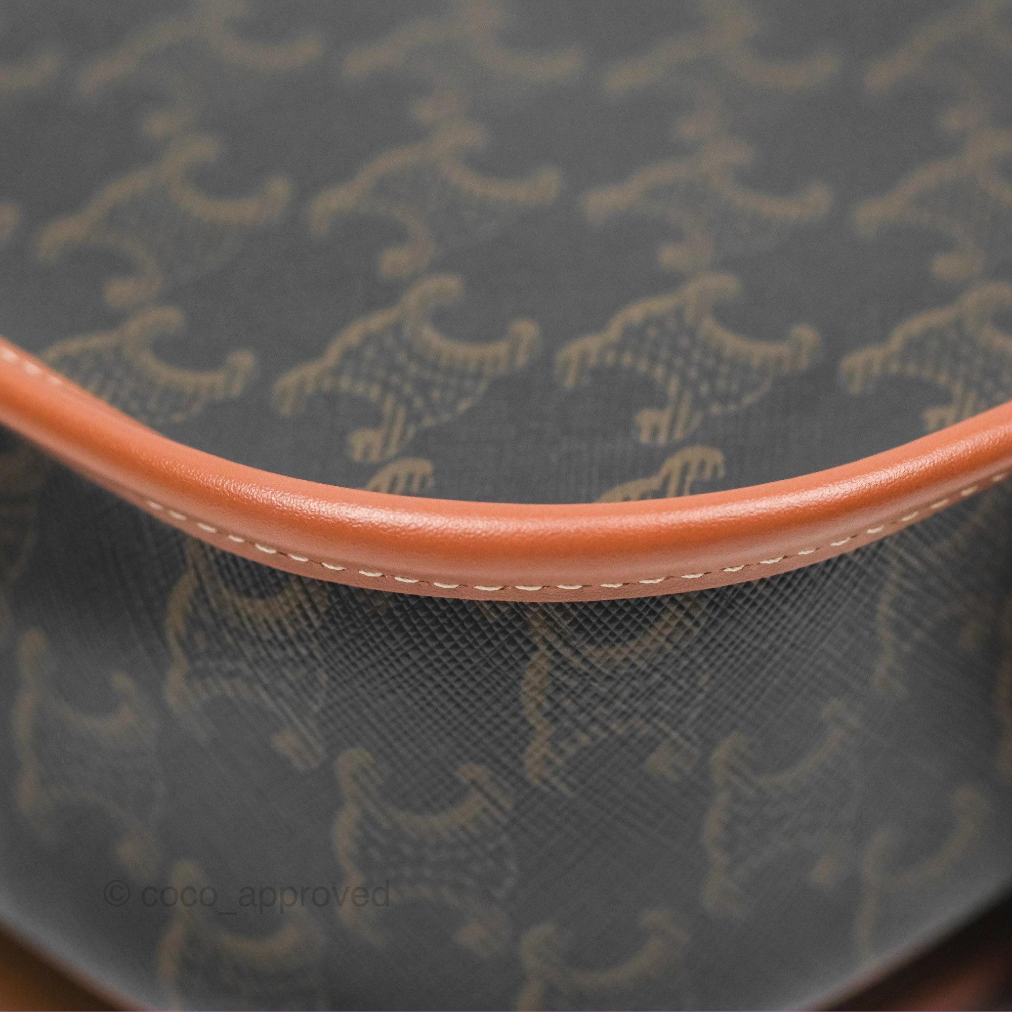 Celine Medium Folco Bag in Triomphe Canvas - Tan Crossbody Bag for Women | Luxury Handbag for Work, Travel & Everyday Use