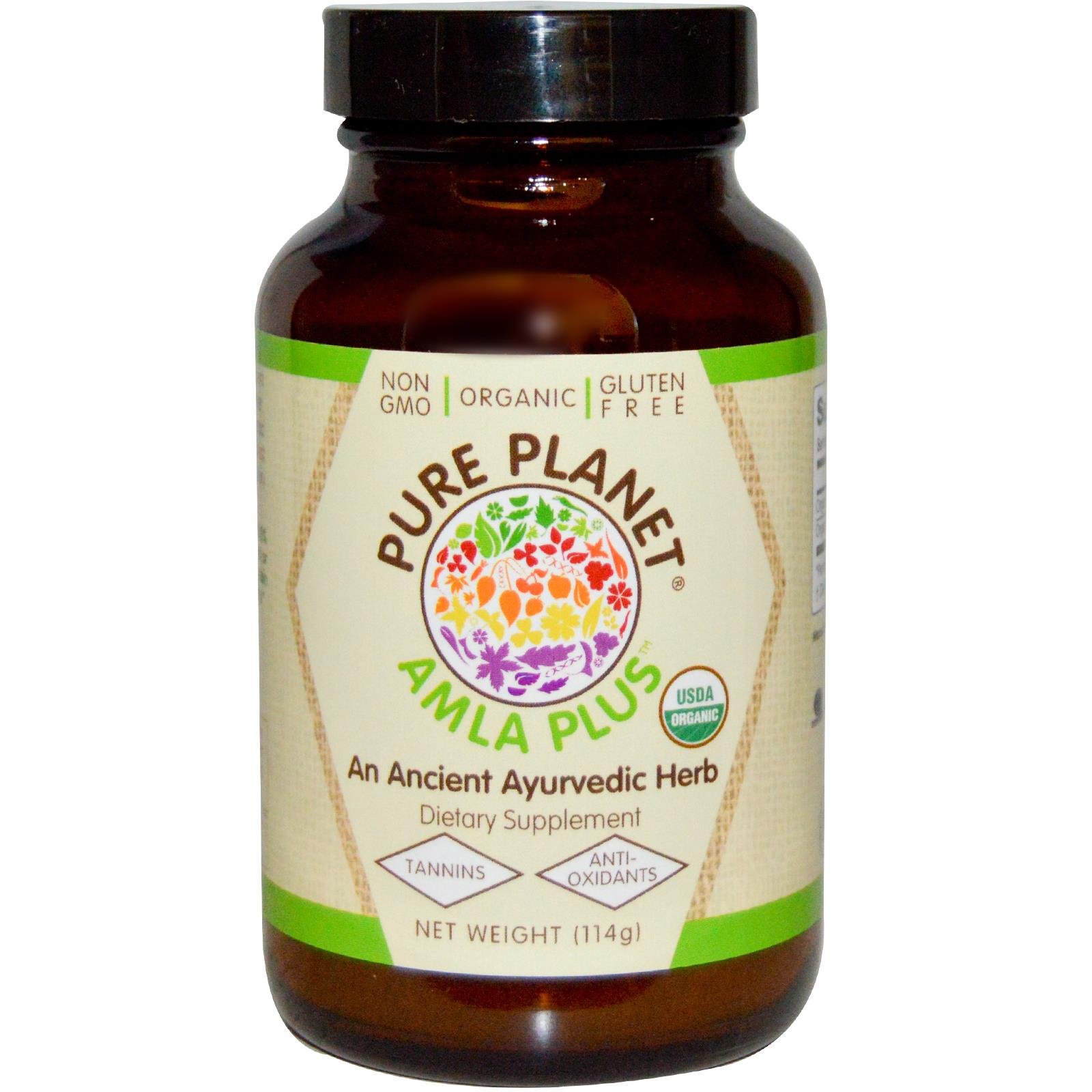 PURE PLANET Organic Amla-C Plus Powder - 114g | Vitamin C Rich Superfood for Immunity & Skin Health | Perfect for Smoothies, Juices & Wellness Drinks