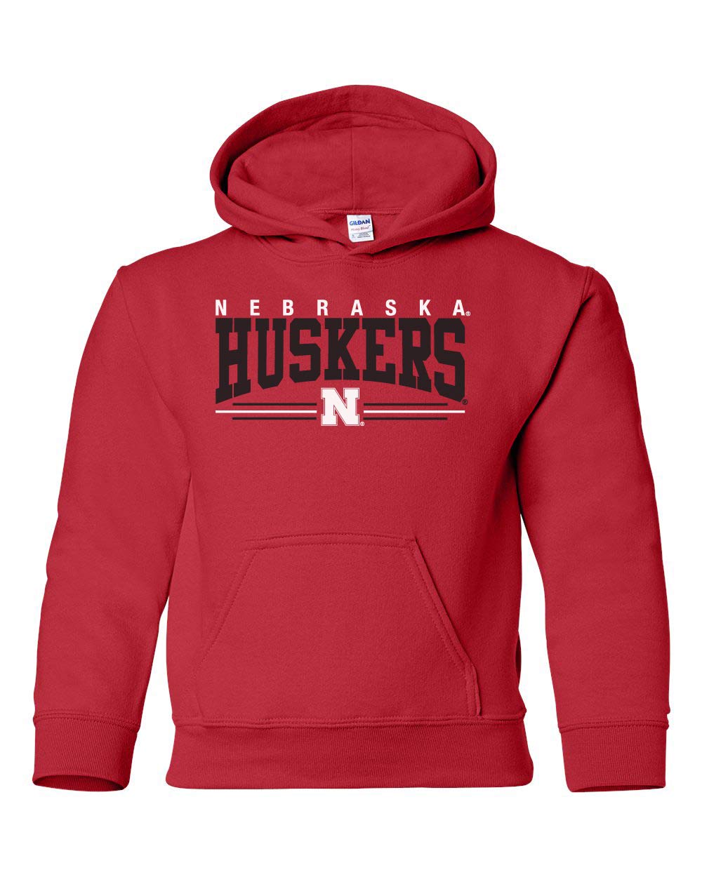 CornBorn Kids Nebraska Cornhuskers Hoodies for Boys & Girls - Soft & Warm Pullover Sweatshirt with Team Logo - Perfect for Game Day, School, and Outdoor Activities