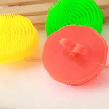 Soft Round Rubber Comb for Kids & Boys - Gentle Detangling Hair Brush (Pack of 3) - Perfect for Daily Hair Care, Travel & School