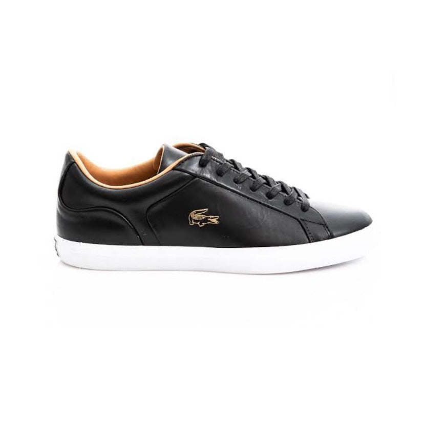 Lacoste Lerond 0320 Sneakers - Black & White Casual Shoes for Men | Comfortable Walking & Everyday Wear