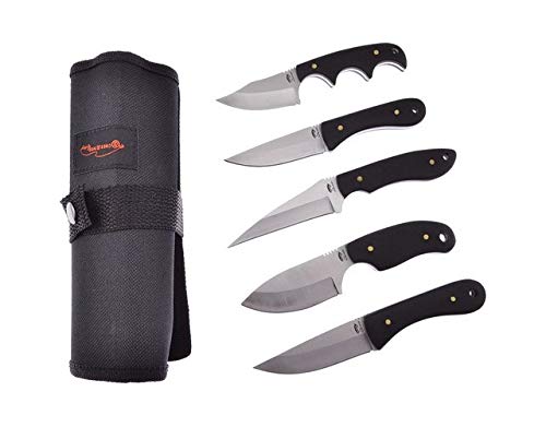 Premium Frost Cutlery Hunting Knife Set - 3-Piece Stainless Steel Blades with Sheath - Ideal for Outdoor Camping, Hunting & Survival Adventures
