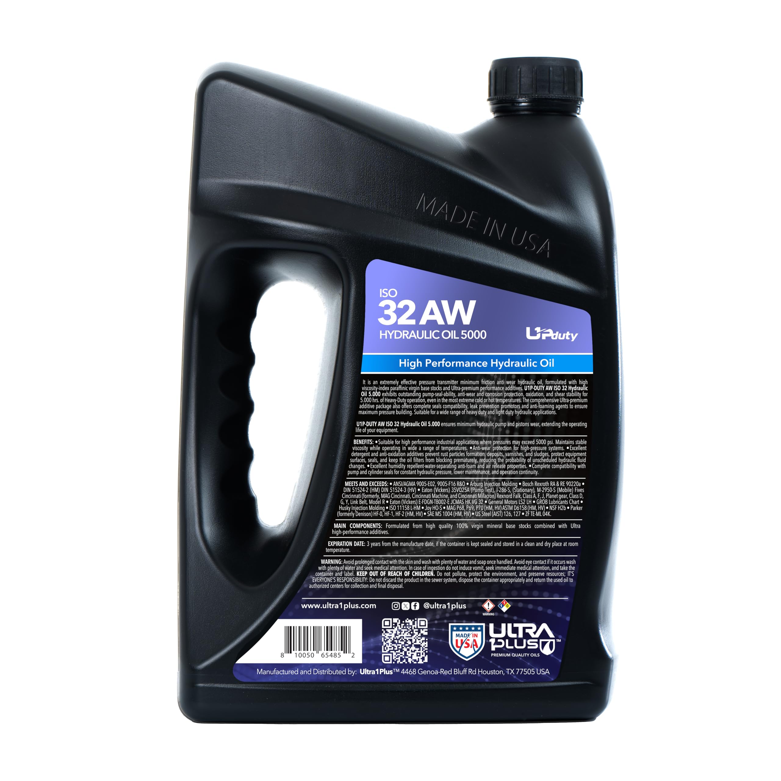 Premium AW ISO 32 Hydraulic Oil - 4 Gallon Box (AW32 Hydraulic Fluid) - Ideal for Tractors, Construction Equipment & Industrial Machinery